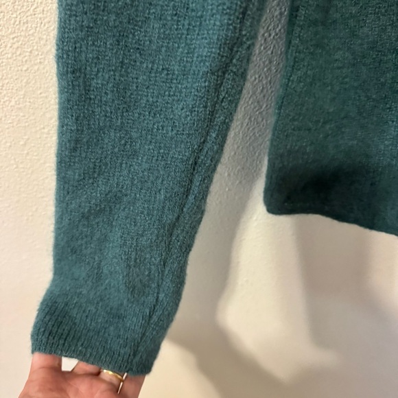 Sézane Gaspard Cardigan Sage Green Button Mohair Alpaca Reversible-Small - Picture 6 of 11